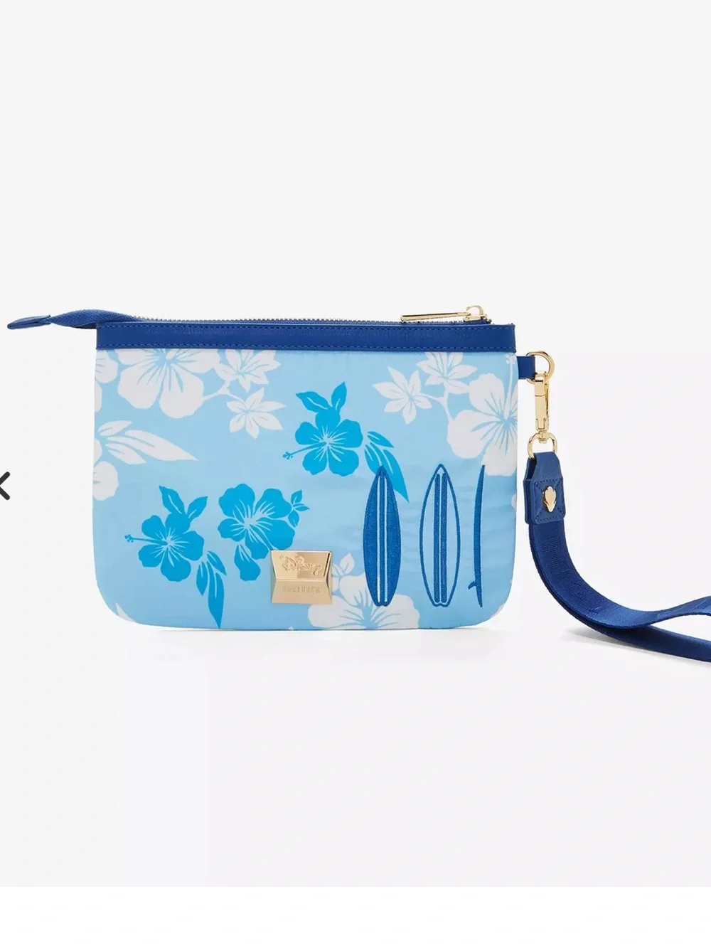 Disney Box lunch Exclusive Ohana Lilo & Stitch Hibiscus Wristlet Removable Strap